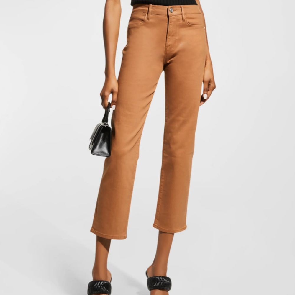 NWT Le High Straight Coated